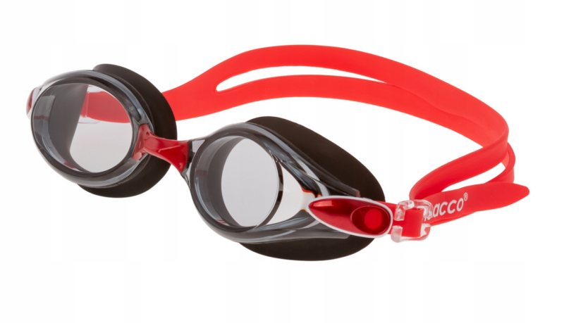 Okulary do pływania okulary pływackie dla dorosłych, basen cleacco sg-1516, czerwone