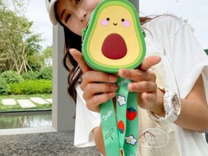 Zabawka dziecięca torba silikonowa na ramię awokado