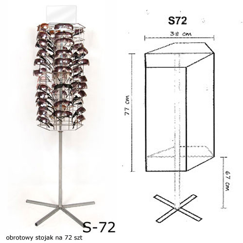 Stojak na okulary S-72