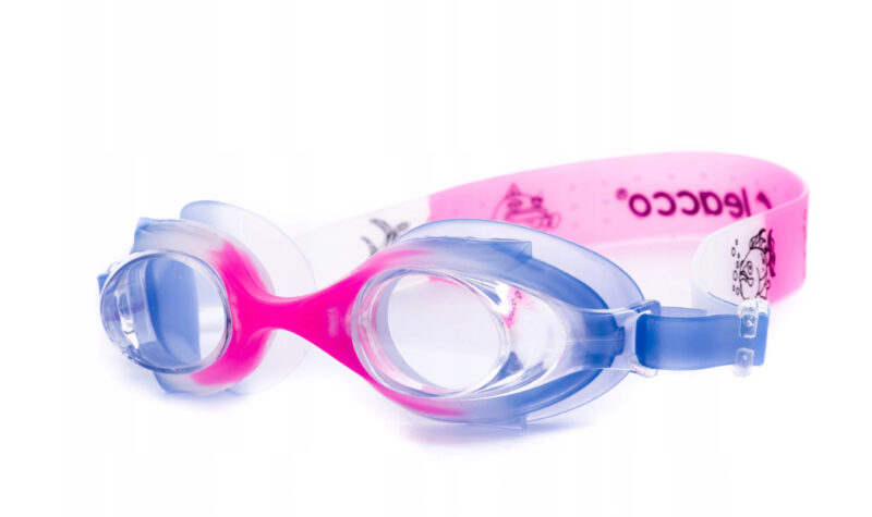 Okulary do pływania sg-700 kids - różowy, niebieski