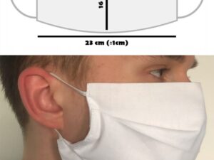 Maska higieniczna Maseczka ochronna na twarz, dwuwarstwowa.