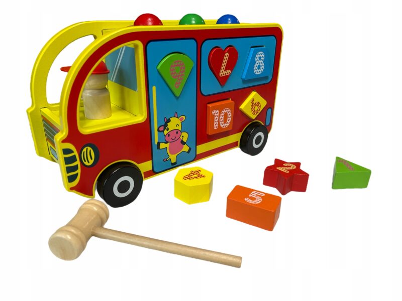 Zabawka Edukacyjny drewniany labirynt liczydło układanka