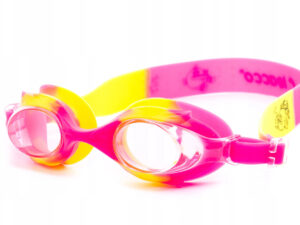 Okulary do pływania sg-700 kids - różowy, żółty