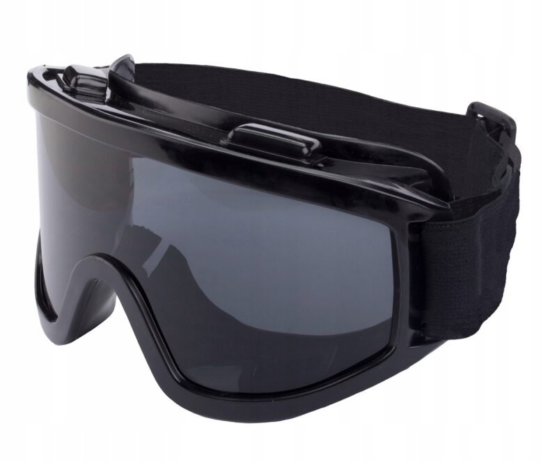 GOGLE MOTOCYKLOWE CZARNE